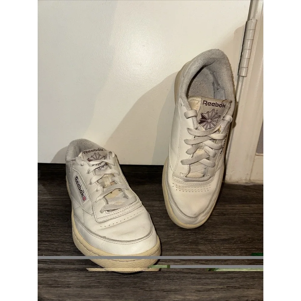 Reebok Club C 85 Vintage Chalk White Men's Size 8.5 Sneakers Shoes Casual Retro